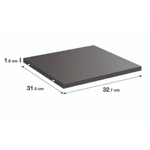 Полка Spaceo KUB 32x32 см ЛДСП цвет графит SPACEO