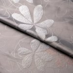 Ткань 1 м/п Фьюжн жаккард 300 см цвет серый Ткань декоративная Ткань на отрез