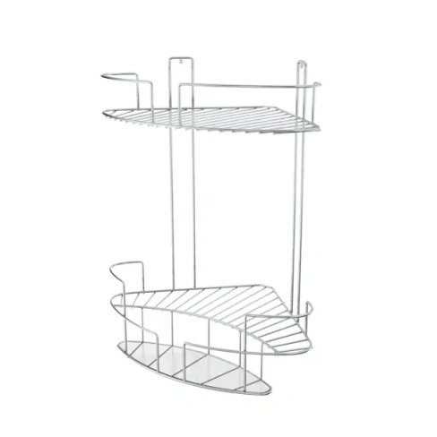 Полка для ванной Lemer Theatre двухъярусная угловая 22x22x40.5 см