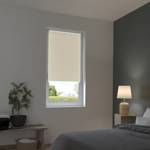 Штора рулонная блэкаут Inspire Santos 70x160 см экрю Cream 5 INSPIRE