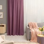 Штора на ленте со скрытыми петлями Inspire Looks 200x260 см цвет фиолетовый Violet INSPIRE