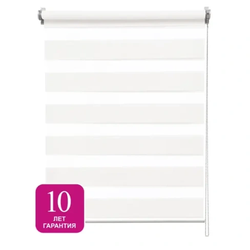 Штора рулонная день-ночь Inspire Siberia 40x175 см белая White 0 INSPIRE