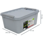 Ящик Профи Комфорт 41x29.5x18.3 см 15 л полипропилен с крышкой цвет серый