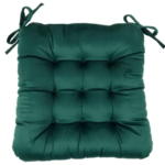 Подушка для стула Бархат 40x36x6 см цвет изумруд LINEN WAY нео-классика сидушка