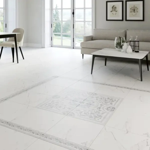 Керамогранит LB Ceramics Бьянка Каррара 45x45 см 1.62 м² матовый цвет белый LB CERAMICS