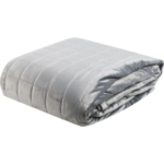 Покрывало Inspire Velvet Etna 220x240 см полиэстер цвет серый INSPIRE