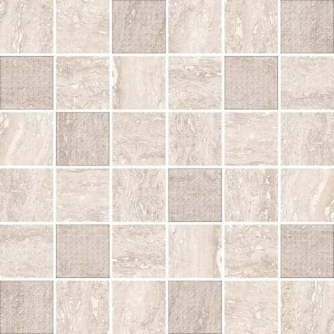 298354872 Мозаика керамическая Azori Ascoli Mosaic 30x30 см цвет серый AZORI