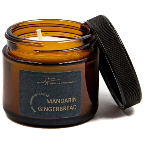 Ароматическая свеча Stella Fragrance Mandarin Gingerbread 50 г банка