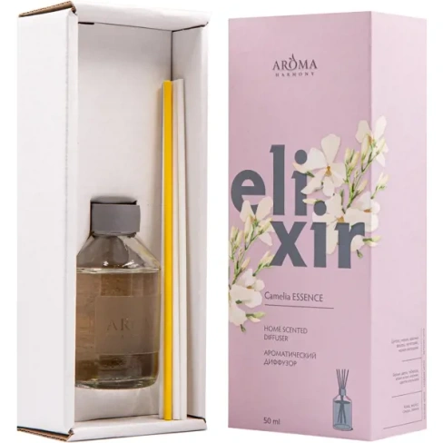 Диффузор ароматический Aroma Harmony Elixir Camelia Essence 50 мл AROMA HARMONY Диффузор Аромат. Camella Essence 50 мл