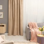 Штора на ленте со скрытыми петлями Inspire Manchester 200x280 см цвет бежевый Trench 5 INSPIRE