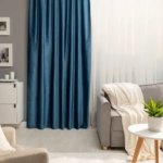 Штора на ленте со скрытыми петлями блэкаут Inspire Annalise 200x280 см цвет бирюзовый Ibiza 1 INSPIRE