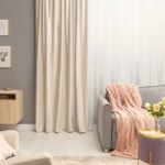 Штора на ленте со скрытыми петлями блэкаут Inspire Annalise 200x280 см цвет экрю Trench 6 INSPIRE