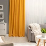 Штора на ленте со скрытыми петлями блэкаут Inspire Alycia 200x280 см цвет желтый Solemio 1 INSPIRE