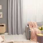 Штора на ленте со скрытыми петлями блэкаут Inspire Miami 200x280 см цвет светло-серый Granit 5 INSPIRE