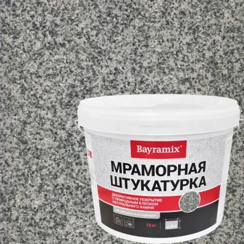 Штукатурка мраморная Bayramix Ever Green-K 15 кг BAYRAMIX Мраморная штукатурка