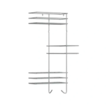 Полка настенная угловая тройная Lemer Soul 22.5x55x22.5 см металл цвет хром LEMER Soul Угловая полочка для хранения