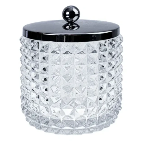 348956098 Контейнер для ватных палочек Proffi Home Glass PROFFI HOME Glass Диспенсер для ватных палочек