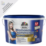 Краска для стен и потолков Dufa Mattlatex Mix цвет белый 10 л DUFA