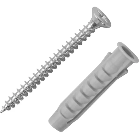 Дюбель для полнотелых материалов Fischer SX с шурупом 8x40 мм нейлон/оцинкованная сталь 10 шт. FISCHER