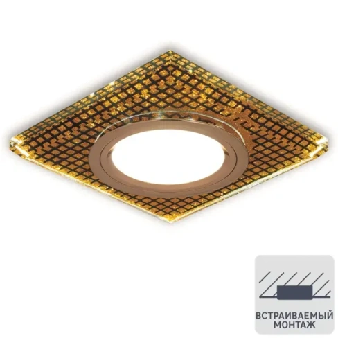 413614515 Светильник встраиваемый Gauss квадратный GU5.3 теплый белый свет