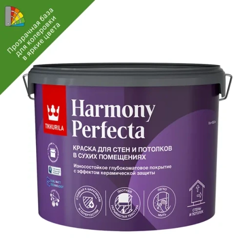 Краска интерьерная Tikkurila Perfecta цвет бесцветный 9 л TIKKURILA