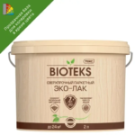 Лак паркетный сверхпрочный Bioteks Эко-лак База LD бесцветный полуматовый 2 л ТЕКС
