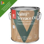 Масло для террас и садовой мебели Tikkurila Valtti Terrace Oil База ЕС бесцветное 2.7 л TIKKURILA