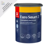 Краска интерьерная высокоукрывистая Tikkurila Euro Smart 2 База A белая глубокоматовая 0.9 л TIKKURILA