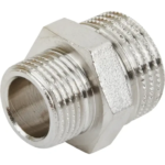Ниппель Stout 1/2"x3/8" наружная резьба никелированная латунь STOUT