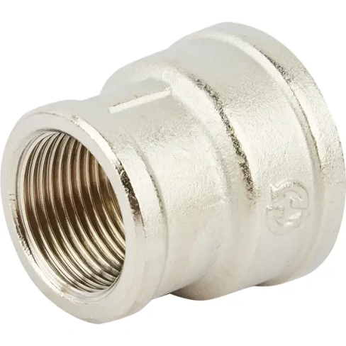 488597799 Муфта Stout 1x3/4" внутренняя резьба никелированная латунь STOUT