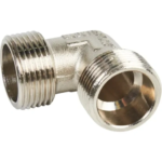 Угольник Stout 3/4" наружная резьба никелированная латунь STOUT