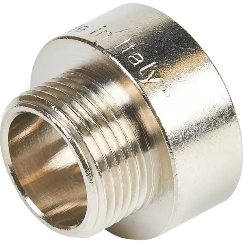 Переходник Stout 1x3/4" внутренняя-наружная резьба никелированная латунь STOUT