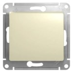 Выключатель встраиваемый Schneider Electric Glossa 1 клавиша цвет бежевый SCHNEIDER ELECTRIC