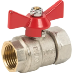 Кран шаровой Valtec с накидной гайкой внутренняя резьба 1/2"x3/4" латунь VT.241.N.0405 VALTEC