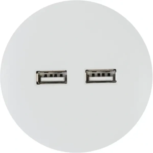 Розетка для трека 2 USB 2.1 цвет белый SKYBEAM YL-TSP01-Uw