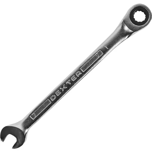 Ключ комбинированный с трещоткой Dexter HT205046 7 мм DEXTER