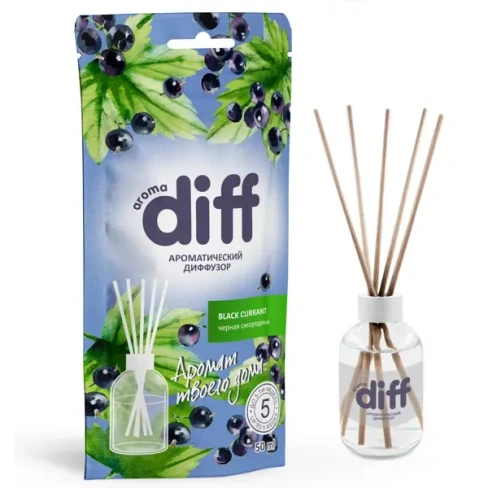 Ароматический диффузор Diff Blackcurrant 50 мл DIFF Диффузор ароматический Blackcurrant 50мл