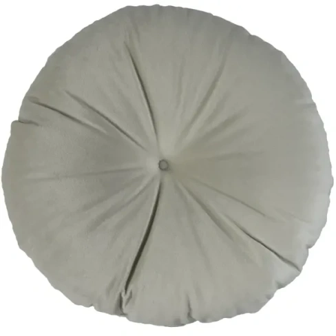 488683607 Подушка Бархат ø37 см цвет серый LINEN WAY Декоративная подушка Нео-классика