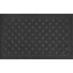 Коврик Inspire Lenzo 50x80 см полиэфир/резина цвет тёмно-серый INSPIRE LENZO