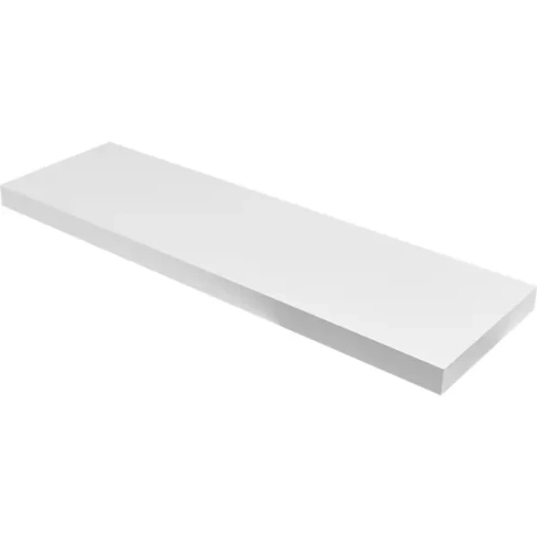 Полка мебельная Spaceo White 80x23.5x3.8 см МДФ цвет белый SPACEO