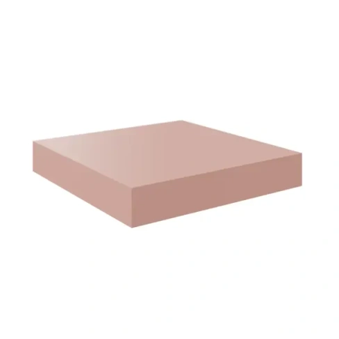 Полка мебельная Spaceo Bistro 23x23.5x3.8 см МДФ цвет розовый SPACEO
