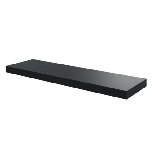 Полка мебельная Spaceo Paris 80x23.5x3.8 см МДФ цвет чёрный SPACEO
