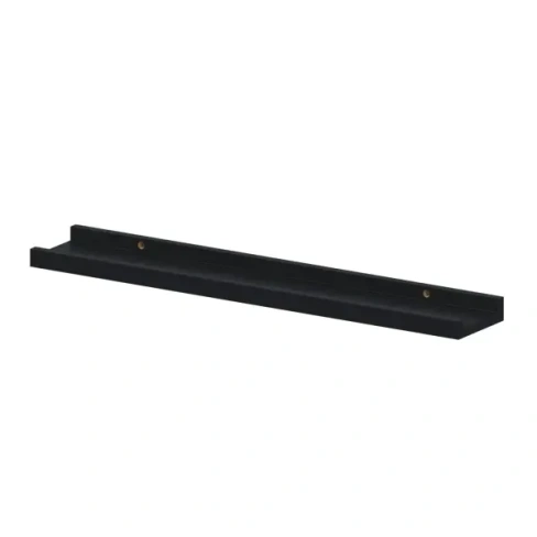 Полка мебельная Spaceo Paris 60x10x1.2 см МДФ цвет чёрный SPACEO
