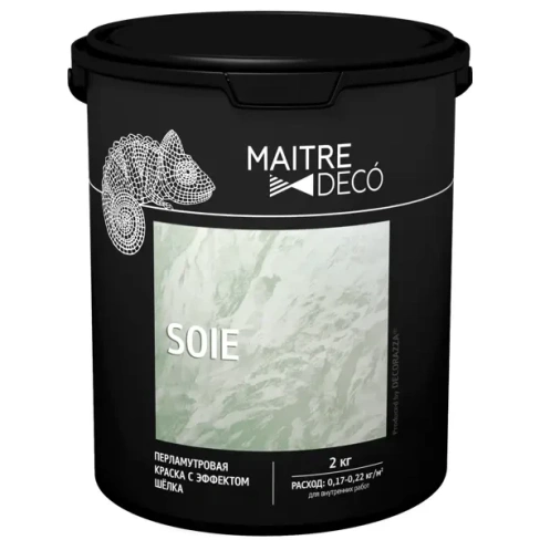Краска перламутровая Maitre Deco «Soie» эффект шелка 2 кг MAITRE DECO