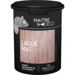 Лак декоративный Maitre Deco «Laque Mat» для лессировки матовый 1 кг MAITRE DECO