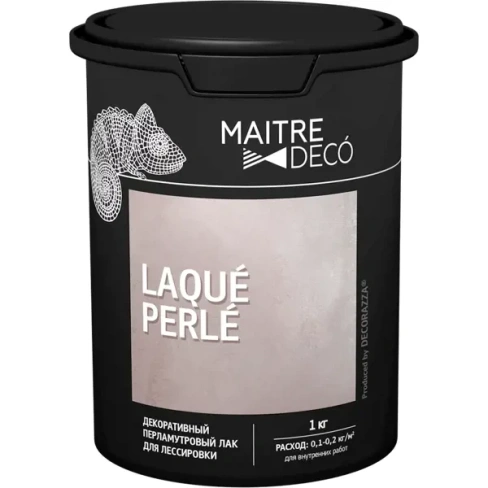 Лак декоративный перламутровый Maitre Deco «Laque Perle» для лессировки 1 кг MAITRE DECO