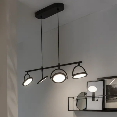 Подвесная люстра Inspire Diuna 4хLED регулируемый белый свет цвет черный INSPIRE Нет