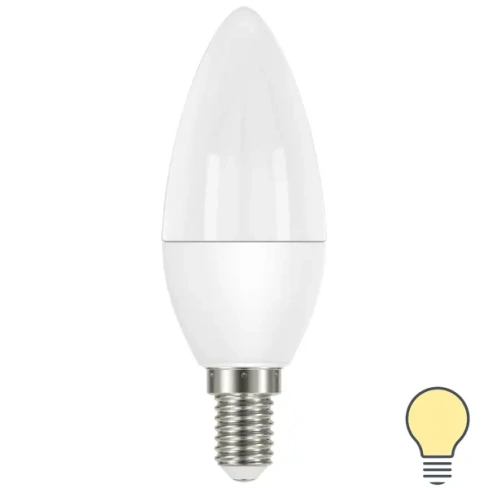 Лампа светодиодная Lexman Candle E14 175-250 В 5 Вт матовая 400 лм теплый белый свет LEXMAN