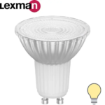 Лампа светодиодная Lexman GU10 220-240 В 5.5 Вт прозрачная 500 лм теплый белый свет LEXMAN