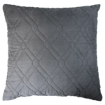 Подушка декоративная 43x43 см замша стальной LINEN WAY Декоративная подушка Нео-классика